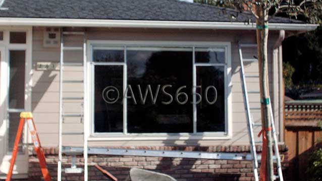 Before photo of Bay window in Belmont,Ca